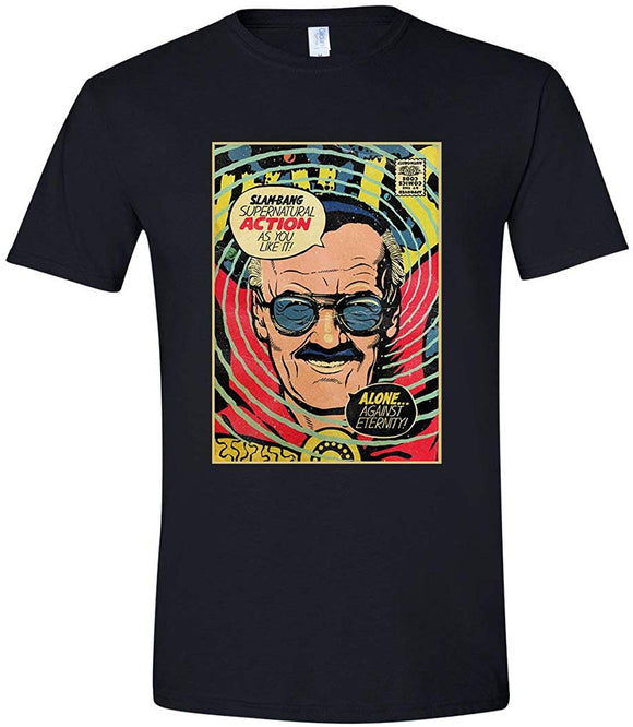 Doctor Strange Parody Stan Lee Fan Art Comic Book Cover T-Shirt Black