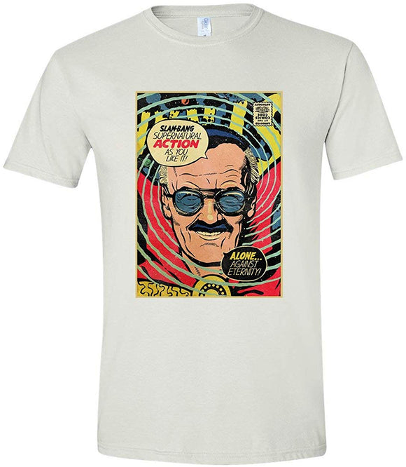 Doctor Strange Parody Stan Lee Fan Art Comic Book Cover T-Shirt White